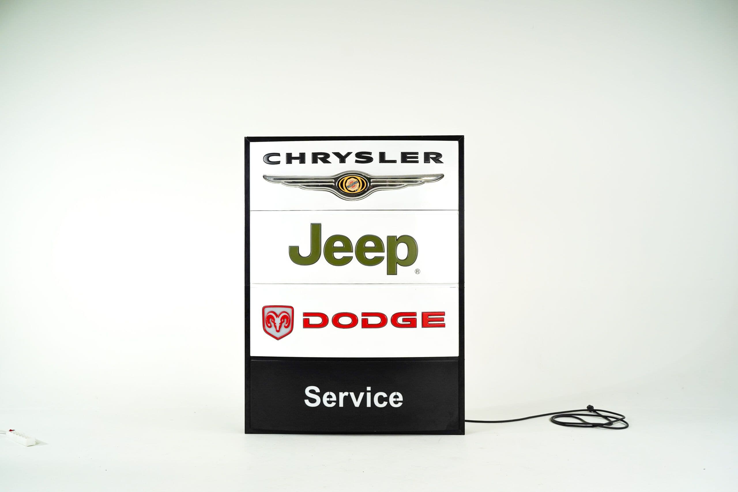 Chrysler Jeep Dodge Service Display - Front view