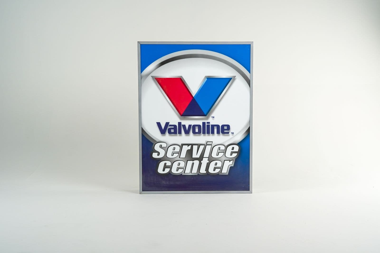 Valvoline Service Center Wall Sign - Front view